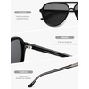 image:imageSOJOS Classic TR90 Polarized Aviator Sunglasses Womens Mens SJ3501BlackGrey