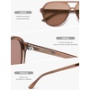 image:imageSOJOS Classic TR90 Polarized Aviator Sunglasses Womens Mens SJ3501BrownBrown