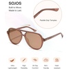 image:imageSOJOS Classic TR90 Polarized Aviator Sunglasses Womens Mens SJ3501BrownBrown