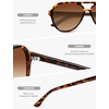 image:imageSOJOS Classic TR90 Polarized Aviator Sunglasses Womens Mens SJ3501TortoiseBrown