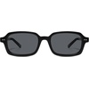 image:imageSOJOS Trendy TR90 Rectangle Polarized Sunglasses Womens Mens SJ3502BlackGrey