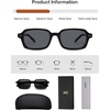 image:imageSOJOS Trendy TR90 Rectangle Polarized Sunglasses Womens Mens SJ3502BlackGrey