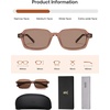 image:imageSOJOS Trendy TR90 Rectangle Polarized Sunglasses Womens Mens SJ3502BrownBrown