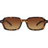 image:imageSOJOS Trendy TR90 Rectangle Polarized Sunglasses Womens Mens SJ3502TortoiseBrown