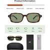 image:imageSOJOS Trendy TR90 Rectangle Polarized Sunglasses Womens Mens SJ3502TortoiseGreen