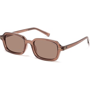 image:imageSOJOS Trendy TR90 Rectangle Polarized Sunglasses Womens Mens SJ3502BrownBrown