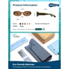 image:imageSOJOS Ocean Collection Retro Oval Polarized Sunglasses Kids SUNLIGHT SOlive GreenBrown