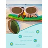 image:imageSOJOS Ocean Collection Retro Oval Polarized Sunglasses Kids SUNLIGHT SPinkBrown