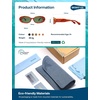 image:imageSOJOS Ocean Collection Retro Oval Polarized Sunglasses Kids SUNLIGHT STortoiseGreen