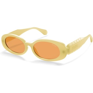 image:imageSOJOS Ocean Collection Retro Oval Polarized Sunglasses Kids SUNLIGHT SYellowOrange