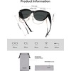 image:imageSOJOS Cat Eye Polarized Fit Over Glasses Sunglasses for Women SJ2658BlackGrey