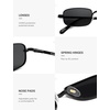 image:imageSOJOS Rectangle Polarized Sunglasses for Women Men SJ1275BlackGrey