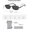 image:imageSOJOS Rectangle Polarized Sunglasses for Women Men SJ1275BlackGrey