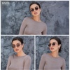 image:imageSOJOS Rectangle Polarized Sunglasses for Women Men SJ1275GoldBrown