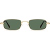 image:imageSOJOS Rectangle Polarized Sunglasses for Women Men SJ1275Green