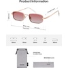 image:imageSOJOS Rectangle Polarized Sunglasses for Women Men SJ1275PinkPink