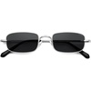 image:imageSOJOS Rectangle Polarized Sunglasses for Women Men SJ1275SilverGrey
