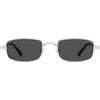 image:imageSOJOS Rectangle Polarized Sunglasses for Women Men SJ1275SilverGrey