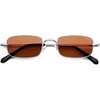 image:imageSOJOS Rectangle Polarized Sunglasses for Women Men SJ1275SilverOrange