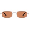 image:imageSOJOS Rectangle Polarized Sunglasses for Women Men SJ1275SilverOrange