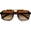 image:imageSOJOS Retro Polarized Aviator Sunglasses for Men Women SJ2718Tortoise  Brown Lens