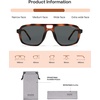 image:imageSOJOS Retro Polarized Aviator Sunglasses for Men Women SJ2718Tortoise  Grey Lens
