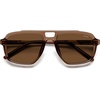 image:imageSOJOS Retro Polarized Aviator Sunglasses for Men Women SJ2718Transparent Brown  Brown