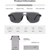 image:imageSOJOS Retro Polarized Aviator Sunglasses for Men Women SJ2718Transparent Grey  Grey