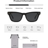 image:imageSOJOS Retro Small Polarized Cat Eye Sunglasses for Women SJ2719Shiny Black  Grey Lens