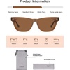 image:imageSOJOS Retro Small Polarized Cat Eye Sunglasses for Women SJ2719Transparent Brown  Brown