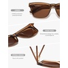 image:imageSOJOS Retro Small Polarized Cat Eye Sunglasses for Women SJ2719Transparent Brown  Brown