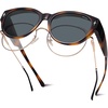 image:imageSOJOS Cat Eye Polarized Fit Over Glasses Sunglasses for Women SJ2658TortoiseGrey