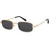 image:imageSOJOS Rectangle Polarized Sunglasses for Women Men SJ1275GoldGrey