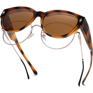 image:imageSOJOS Cat Eye Polarized Fit Over Glasses Sunglasses for Women SJ2658TortoiseBrown