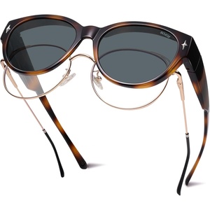 image:imageSOJOS Cat Eye Polarized Fit Over Glasses Sunglasses for Women SJ2658TortoiseGrey
