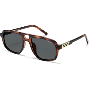 image:imageSOJOS Retro Polarized Aviator Sunglasses for Men Women SJ2718Tortoise  Grey Lens