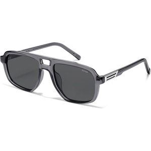 image:imageSOJOS Retro Polarized Aviator Sunglasses for Men Women SJ2718Transparent Grey  Grey
