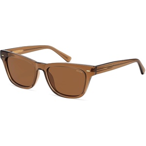 image:imageSOJOS Retro Small Polarized Cat Eye Sunglasses for Women SJ2719Transparent Brown  Brown