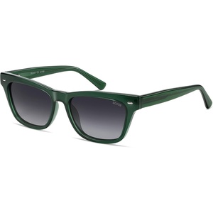 image:imageSOJOS Retro Small Polarized Cat Eye Sunglasses for Women SJ2719Transparent Green  Brown