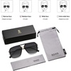 image:imageSOJOS Aviator Sunglasses for Women amp Men Square Polarized Lens SJ2229BlackGrey