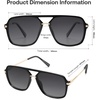 image:imageSOJOS Aviator Sunglasses for Women amp Men Square Polarized Lens SJ2229BlackGrey