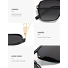 image:imageSOJOS Aviator Sunglasses for Women amp Men Square Polarized Lens SJ2229BlackGrey