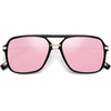 image:imageSOJOS Aviator Sunglasses for Women amp Men Square Polarized Lens SJ2229BlackPink