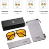 image:imageSOJOS Aviator Sunglasses for Women amp Men Square Polarized Lens SJ2229BlackYellow