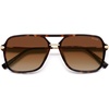 image:imageSOJOS Aviator Sunglasses for Women amp Men Square Polarized Lens SJ2229Brown Tortoise FrameBrown Grading Lens