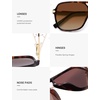 image:imageSOJOS Aviator Sunglasses for Women amp Men Square Polarized Lens SJ2229Brown Tortoise FrameBrown Grading Lens