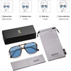 image:imageSOJOS Aviator Sunglasses for Women amp Men Square Polarized Lens SJ2229Brown TortoiseBlue