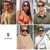 image:imageSOJOS Aviator Sunglasses for Women amp Men Square Polarized Lens SJ2229Brown TortoiseBlue