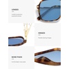 image:imageSOJOS Aviator Sunglasses for Women amp Men Square Polarized Lens SJ2229Brown TortoiseBlue