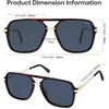 image:imageSOJOS Aviator Sunglasses for Women amp Men Square Polarized Lens SJ2229Drak Red TortoiseBlue